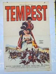 Póster original de la película Tempest 1sh 1958 vintage Silvana Mangano Van Heflin - Imagen 1 de 1