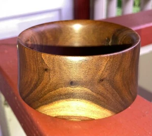 Hawaiian Milo Wood Chawan / Bowl~Local Artist~Gallery & Collector Level (521-12) - Picture 1 of 7