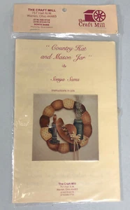 Craft Mill Warren Ohio Country Hat Mason Jar Sonya Sams Instuctions In Oils - Picture 1 of 2