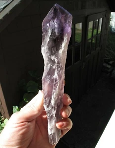 9 Zoll hoch Amethyst elestischer Punkt. Spitze ist perfekt. Caetité, Bahia, Brazil - Bild 1 von 12