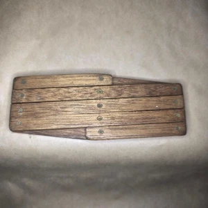 Vintage Holz Akkordeon erweiterbar Wandregal Rahmen | primitive rustikale Wohndeko - Bild 1 von 6