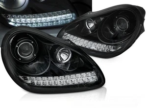 Faros de xenón D1S negros para Porsche Cayenne 955 Pre-FL 2002-2006 especificaciones de la UE LPPO - Imagen 1 de 11