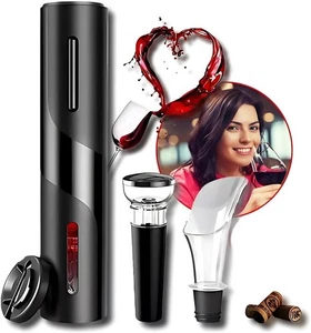 Electric Automatic Wine Bottle Opener Corkscrew Red Wine Opener Foil Cutter Set - Picture 1 of 13