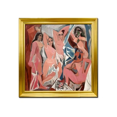 Arte enmarcado Pablo Picasso, Les Demoiselles d’Avignon lienzo impresiones artísticas pintura Foto 1 de 4