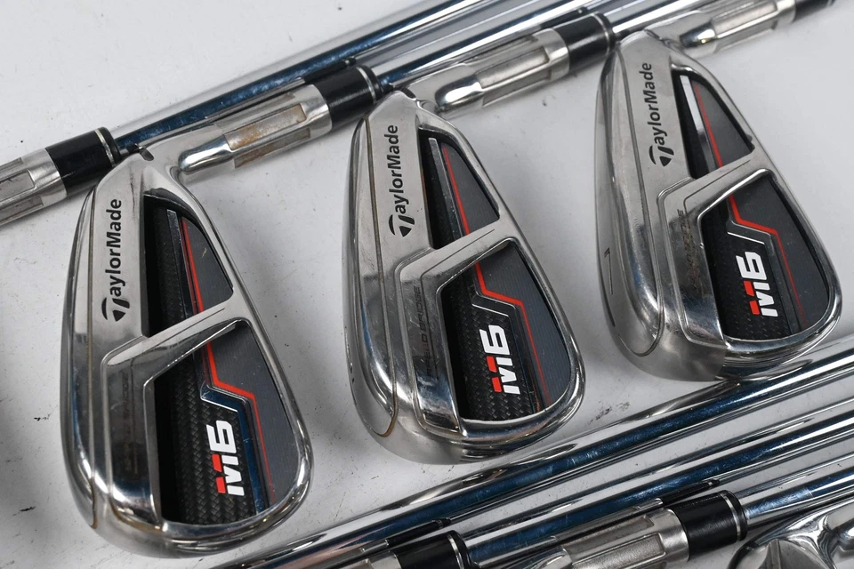 Taylormade M6 Irons / 4-PW+GW+SW / Regular Flex XP 100 R300 Shafts - Image 1 of 4