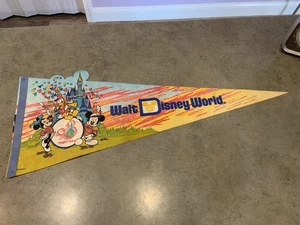 Vintage Disney World 20th Anniversary Mickey Mini Donald Pennant 29"x11" - Picture 1 of 7