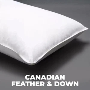 Almohada de plumón de ganso 100 % canadiense lujo hotel comodidad soporte suave - Imagen 1 de 8