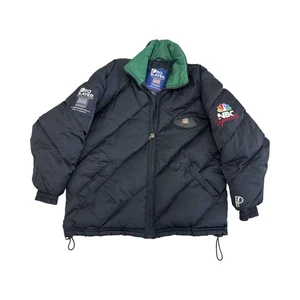 NBC Sports Jacket. Pro Player Down Puffer Jacket Coat Large L Official 80s 90s - Picture 1 of 10