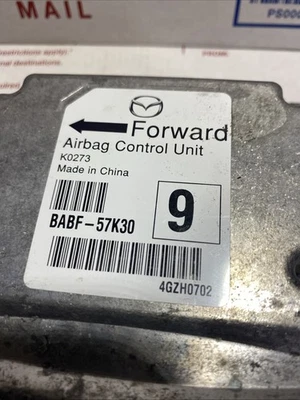 2017-18 Mazda 3 SRS Module BABF-57K30 *NO CRASH* - Image 1 of 4