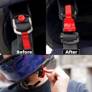 Motorcycle Helmet Speed Clip Quick Release Chin Strap Button Buckle Pull K6P6 - Picture 1 of 12