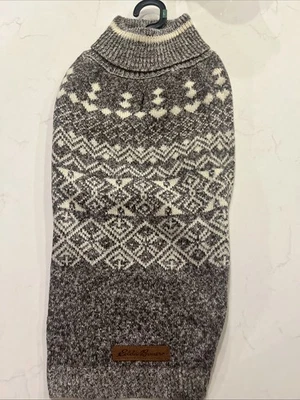 Eddie Bauer Pet Apparel Dog Knit Sweater Coat - Size Large