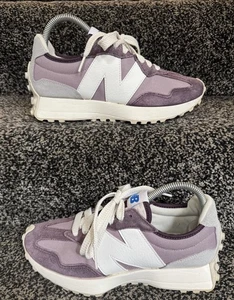 New Balance 327 Purple White Trainers Size UK 6 - Picture 1 of 6