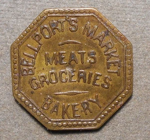 D663 Hamilton IL: Bellport’s Market, Meats, Groceries, Bakery   Good For One Lo - Picture 1 of 2