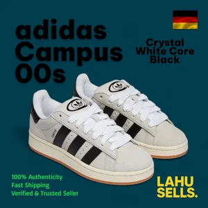Adidas Campus 00s Crystal White Core Black GY0042 EU 40 & 40 2/3 | Sneaker Neu O - Bild 1 von 4