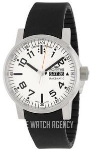 Fortis Herren 623.10.42 SI.01 Spacematic Swiss Automatik Datum Schwarz Kautschuk Uhr - Bild 1 von 1
