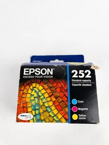 Genuine Epson 252 Color Ink Cartridges CMY T252520-S Brand New EXP: 11/2024 - Picture 1 of 5