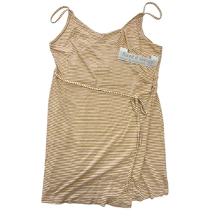 H&M Women's Brown Striped Strappy Summer Top Large - Picture 1 of 2