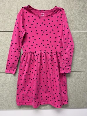 Vestido Carter's Niños Niñas Rosa Lunares (Corazones) 100% Algodón Talla 10/10A Foto 1 de 4