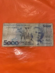 brasil banknoten 5000 Cruzeiros Kombiversand 📬 - Bild 1 von 2