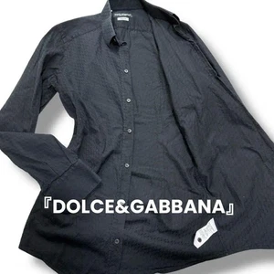 Dolce＆Gabbana Dress Shirt Black Size 37 From Japan - Picture 1 of 24