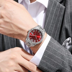 Fashion Watch with Steel Strap with Calendar and Stunning Diamond Details - Picture 1 of 21