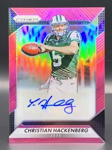 2016 Prizm Christian Hackenberg Rookie Pink Prizm Auto - New York Jets - Picture 1 of 2