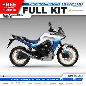 Honda Transalp 750 XL 2023 2024 Super Durable Graphics Set Decal Kit Decallab - Picture 1 of 6