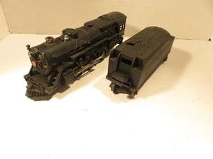 LIONEL POST-WAR 2025 STEAM LOCO W/6466W WHISTLE TENDER- RUNS EXC.- FAIR -S12 - Picture 1 of 10