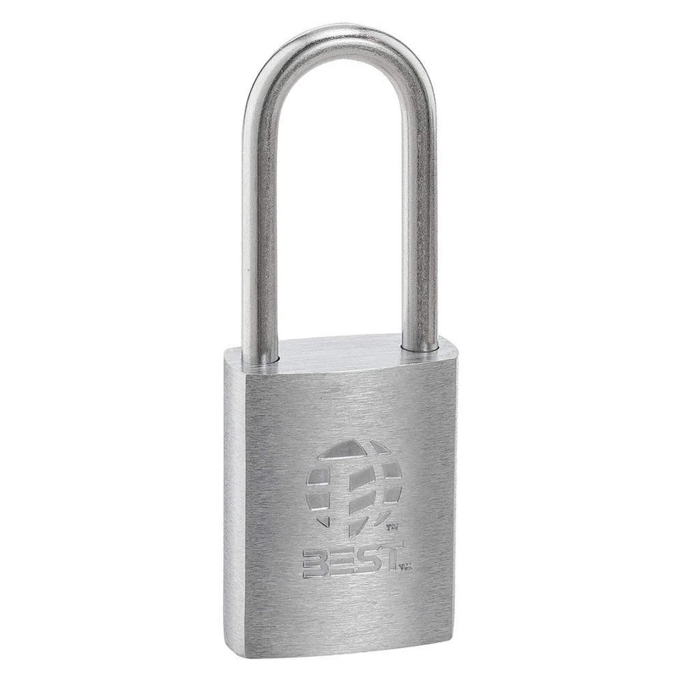 BEST 41B772L Padlock, 7/8 in,Rectangle,Silver 45CK43 - Image 1 of 1