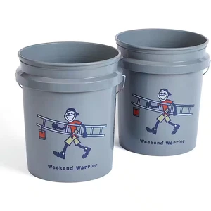 Jake'S Weekend Warrior 5-Gallon Bucket, 2-Pack, Natural Grey - Picture 1 of 7