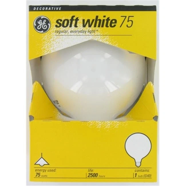 Ge Lighting 75 Watt Vanity Globe Light Bulbs White 36193 - Image 1 of 1