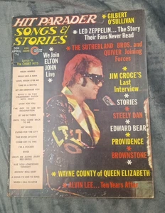 Hit Parader Magazine April 1974 Elton John, Jim Croce, Steely Dan, The Stories - Bild 1 von 6