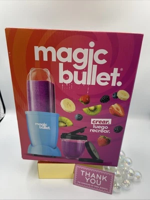 Magic Bullet Blender 250 Watt Tall and To Go Cup - Blue - New in box - Image 1 of 3