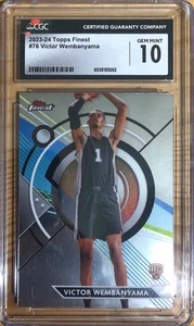 2023-24 Topps Finest - Common Victor Wembanyama Rookie CGC 10 Mint #76 (RC) - Picture 1 of 2