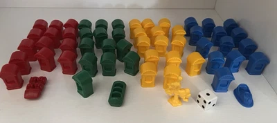 Monopoly Junior Jr 2005 piezas de repuesto piezas parque de atracciones fichas dados Foto 1 de 3