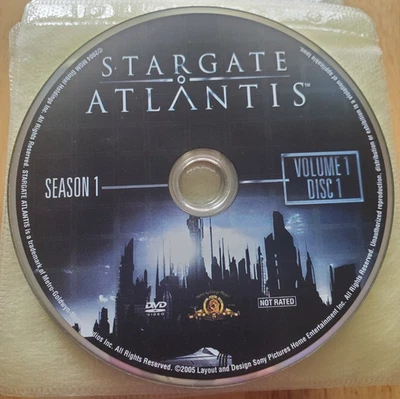 Stargate Atlantis Season 1 Disc Only Loose DVD TV Series MGM Home Entertainment - Image 1 of 4
