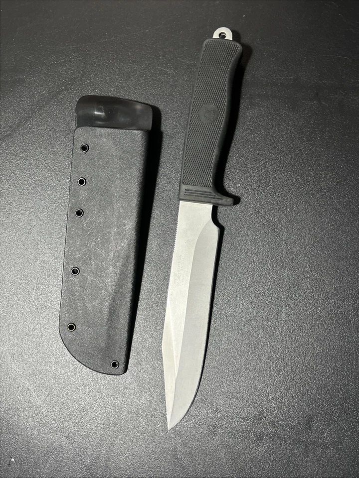 🔥 CUCHILLO DE HOJA FIJA GRIFO M-35 BOB TERZUOLA COMBATE SUPERVIVENCIA BOWIE CON FUNDA Foto 1 de 4