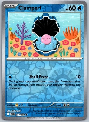 Clamperl - 054/182 SV10: Destined Rivals - Common NM Reverse Holo - Image 1 of 2