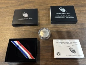 2014 Proof Baseball Commemorative Half Dollar (Coin, Box, + COA) - Picture 1 of 3