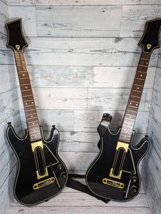 Guitar Hero Set of 2 Wireless Guitars Xbox 360 PS3 0000654 No Dongle - Used - Picture 1 of 8