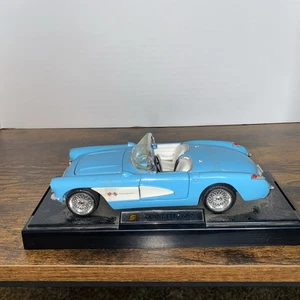 1957 Blue Corvette Car, Doors & hood Open,Dayton Hudson 1:24 Scale Model Diecast - Picture 1 of 6
