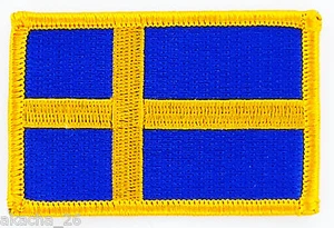PATCH ECUSSON BRODE DRAPEAU SUEDE INSIGNE THERMOCOLLANT NEUF FLAG PATCHE - Picture 1 of 1