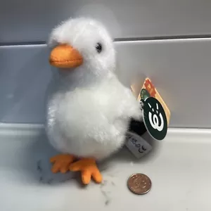 Living Nature Small White Chick Bird Soft Toy Plush 12cm Easter AN364W New - Picture 1 of 5