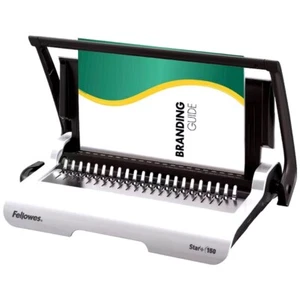 Fellowes Star + 150 Binding Machine Manual Plastic Comb White - Picture 1 of 4