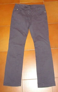 Pantaloni Sisley per donna, taglia 42 vita bassa viola - Foto 1 di 2