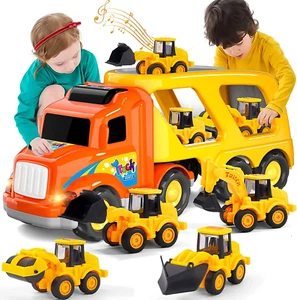 Ihaha Trucks Cars Toys for Boys&Girls Toddlers,5In1 Construction Truck Vehicles - Picture 1 of 12