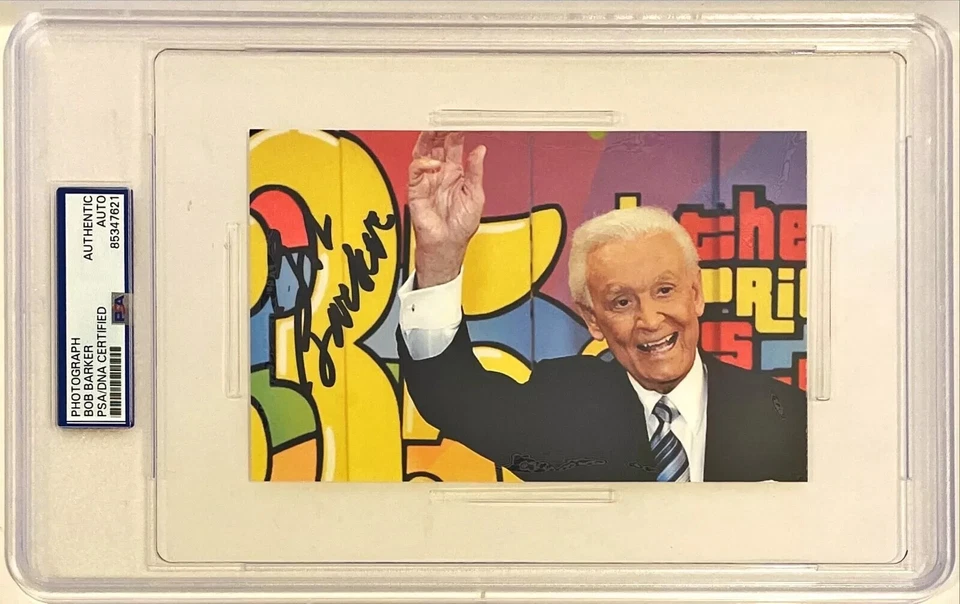📺 Bob Barker The Price Is Right Signed ✍️Auto 4x6 Photo PSA/DNA Slabbed 🎥(A); - Image 1 of 1