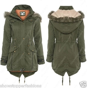 NUOVO TELA Parka ragazze Giacca con cappuccio da IMBOTTITO 7 8 9 anni 10 11 12 - Foto 1 di 13