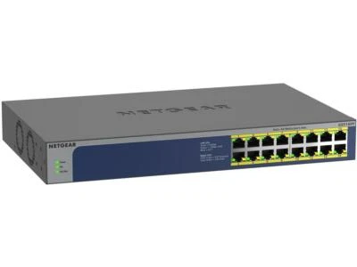 NETGEAR 16-Port Gigabit Ethernet Unmanaged PoE Switch (GS516PP) - with 16 x PoE+ - Image 1 of 4