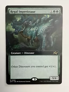 MTG Regal Imperiosaur (0389) *Non-Foil* EXT ART Aetherdrift DFT NM/MT Comb Ship - Picture 1 of 2